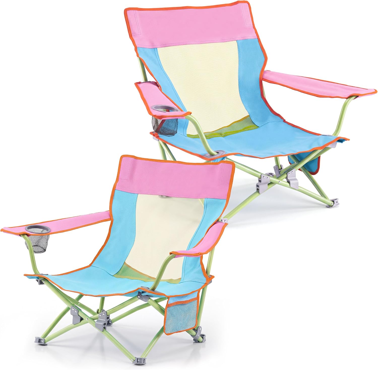 Portable Folding Camping Chairs (Set Of 2)